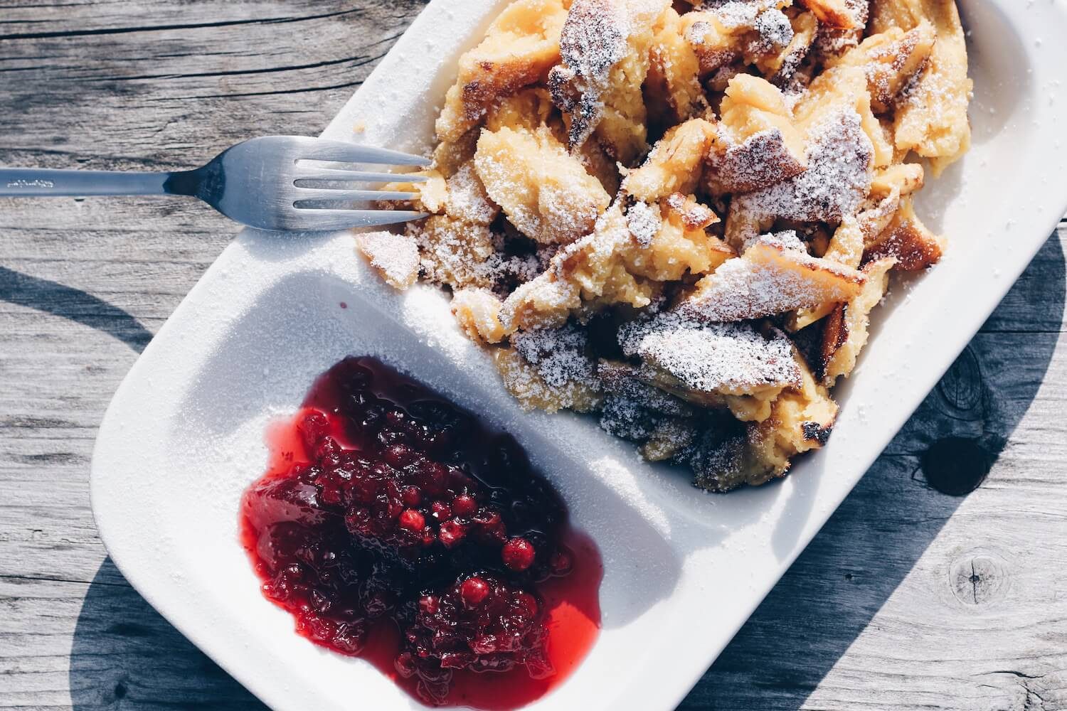 Essen in Gastein auf dem Gamskarkogel Kaiserschmarrn