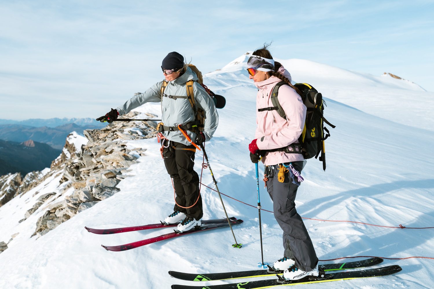 Frauen Skiport am Berg