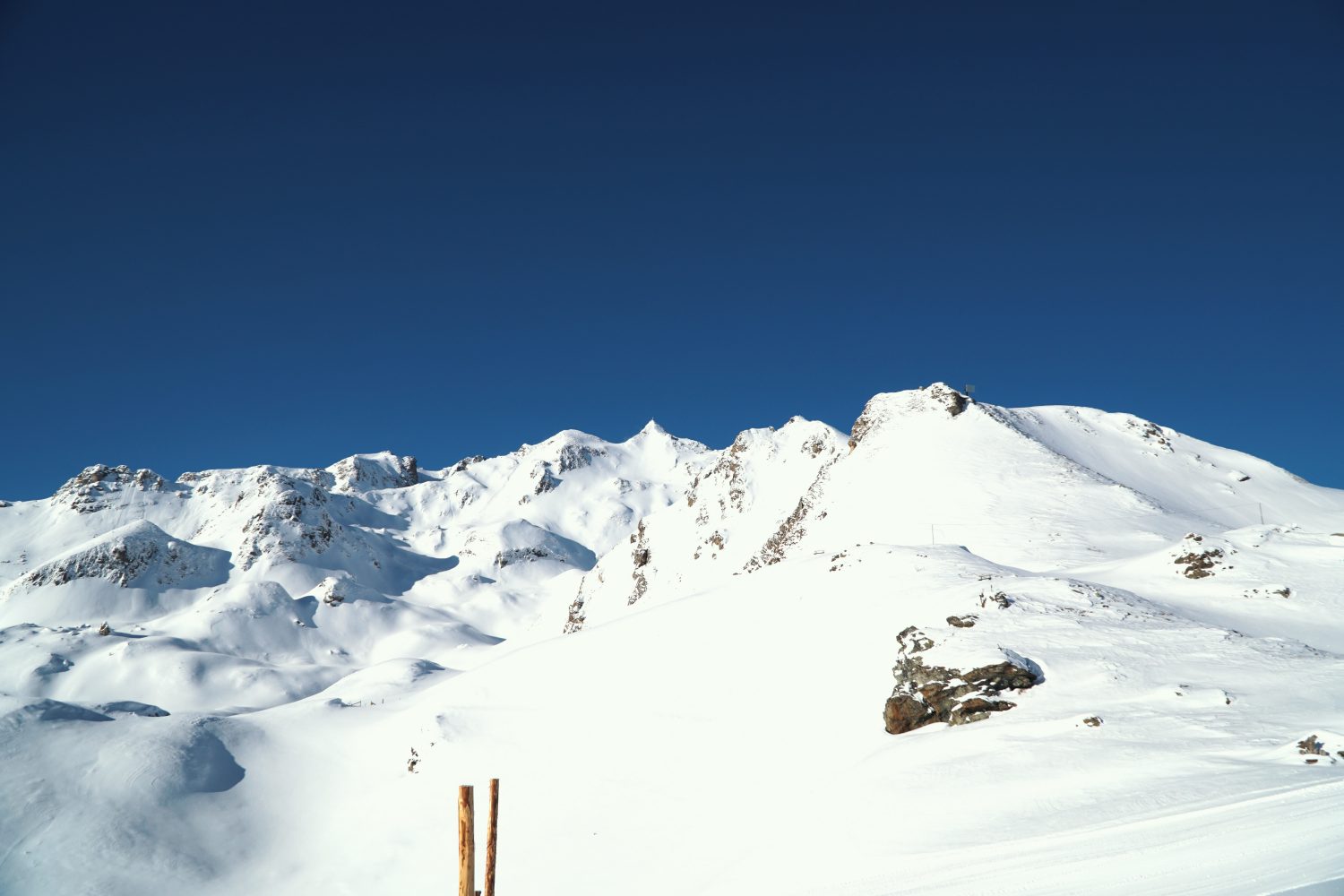 Blick auf die Hohe Scharte im Skigebiet Schlossalm-Angertal-Stubnerkogel