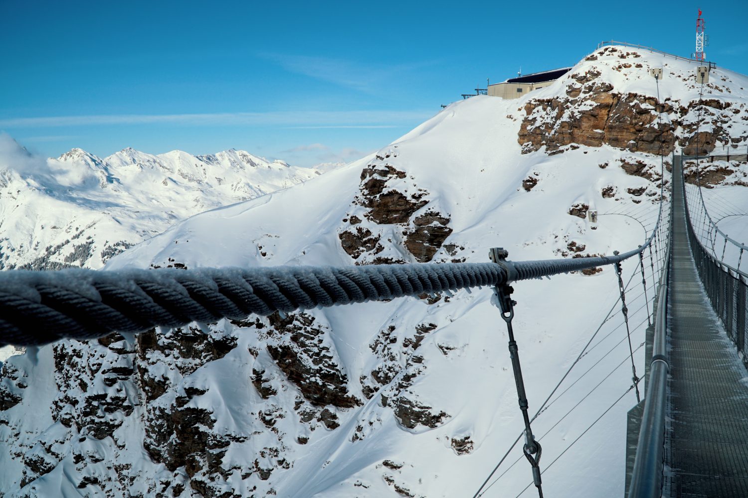 Die Hängebrücke am Stubnerkogel.