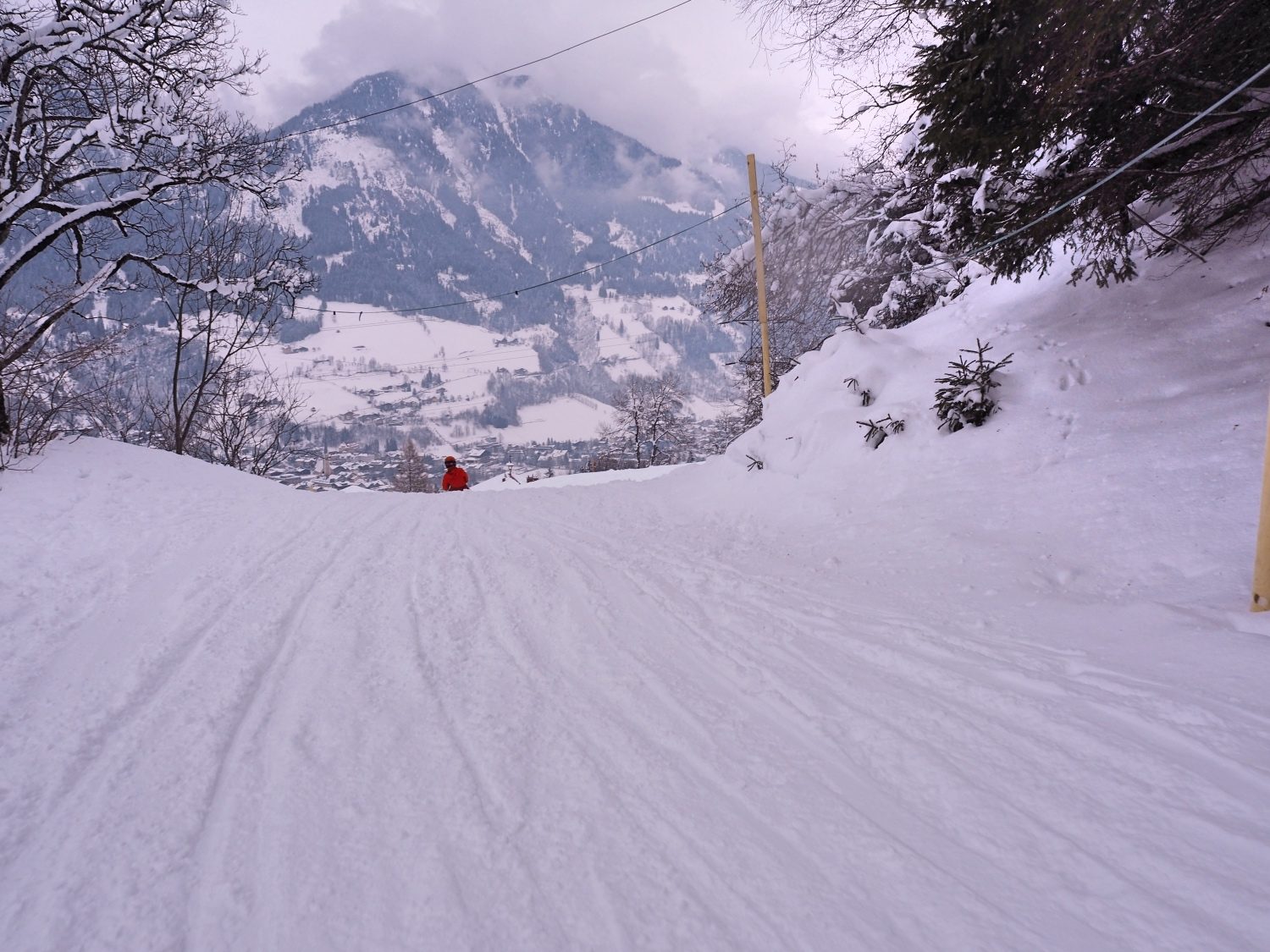 Rodelbahn Aeroplan im Gasteinertal - verschneit und perfekt zum Schlittenfahren
