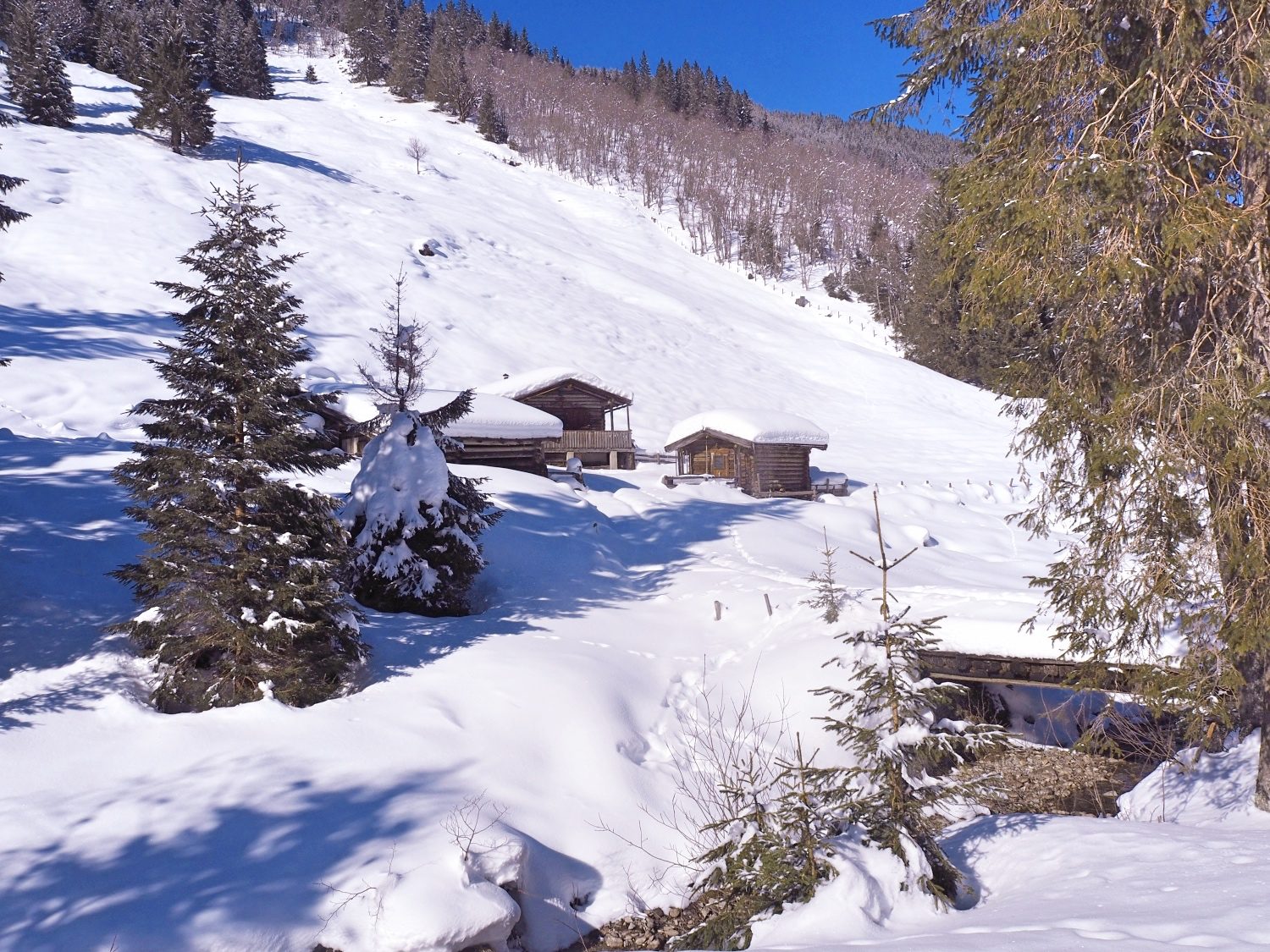 Almhütten im Angertal, Foto: Kristina Erhard