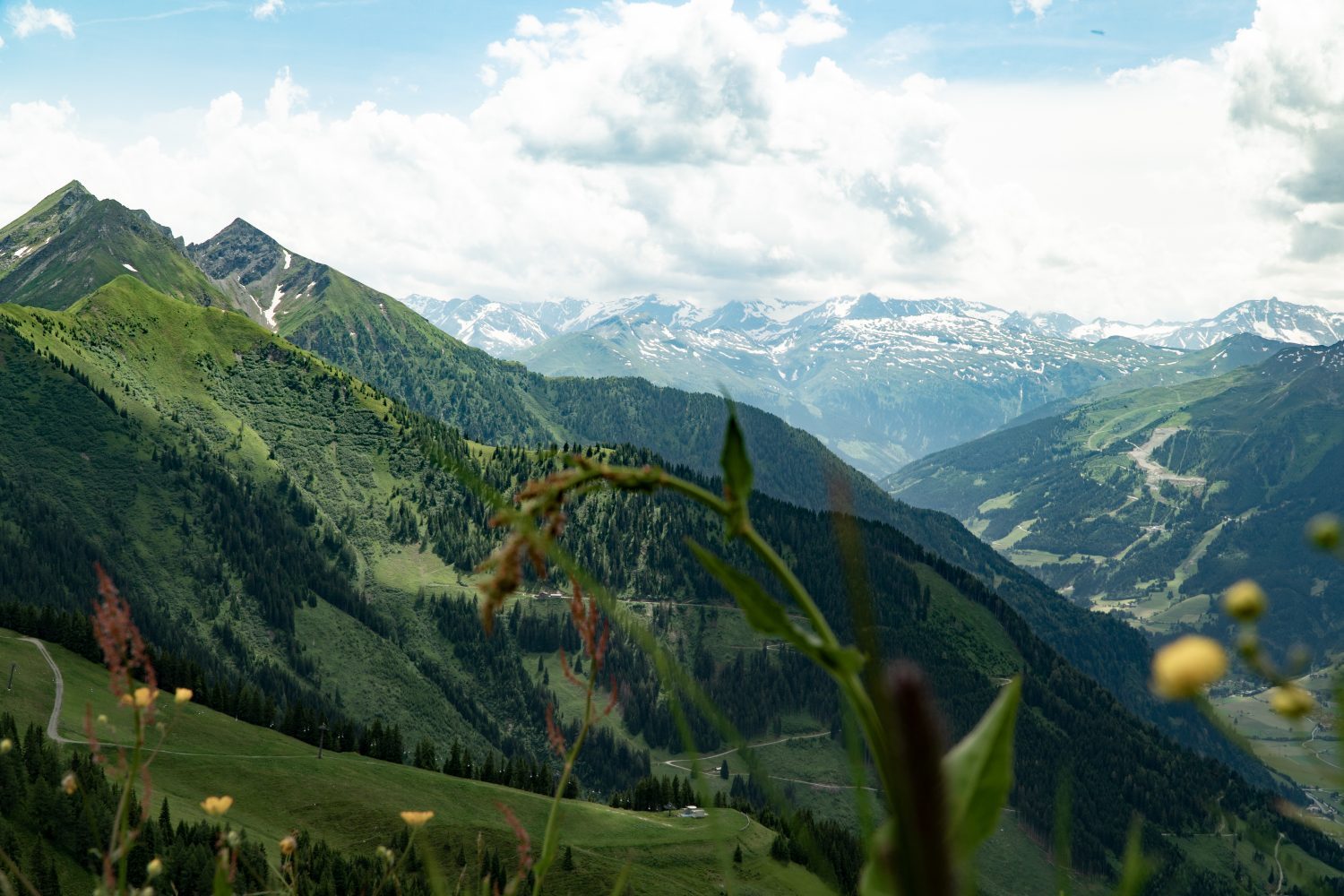 Panorama auf das Gasteinertal vom Fulseck in Dorfgastein