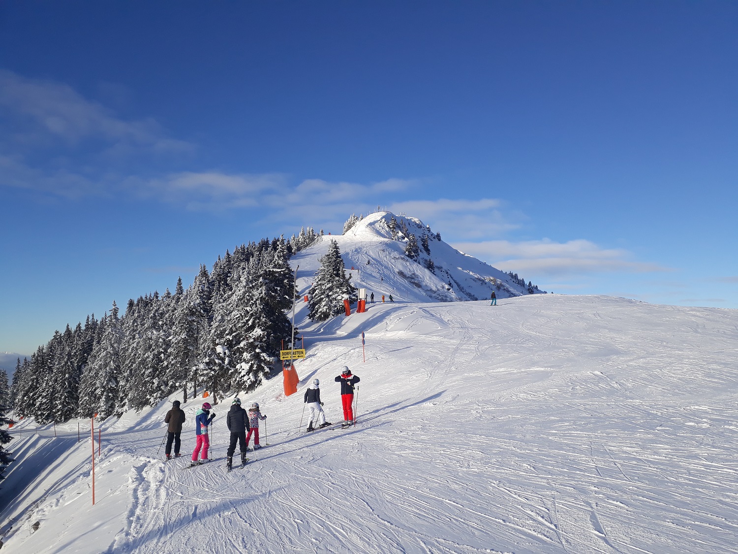 Präparierte Pisten in Dorfgastein