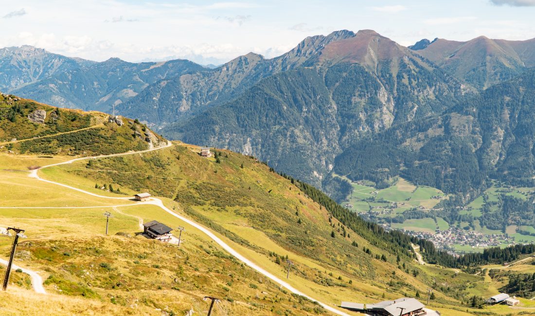 Blick auf die Schlossalm in Gastein