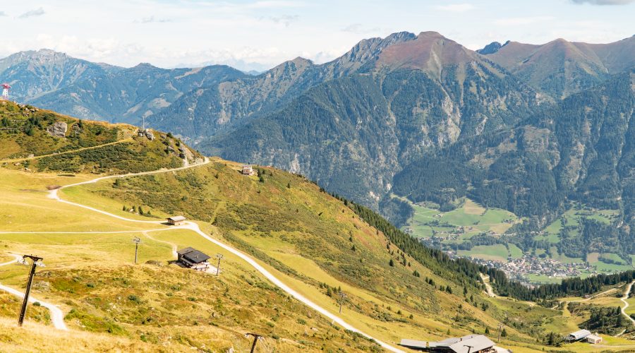 Blick auf die Schlossalm in Gastein