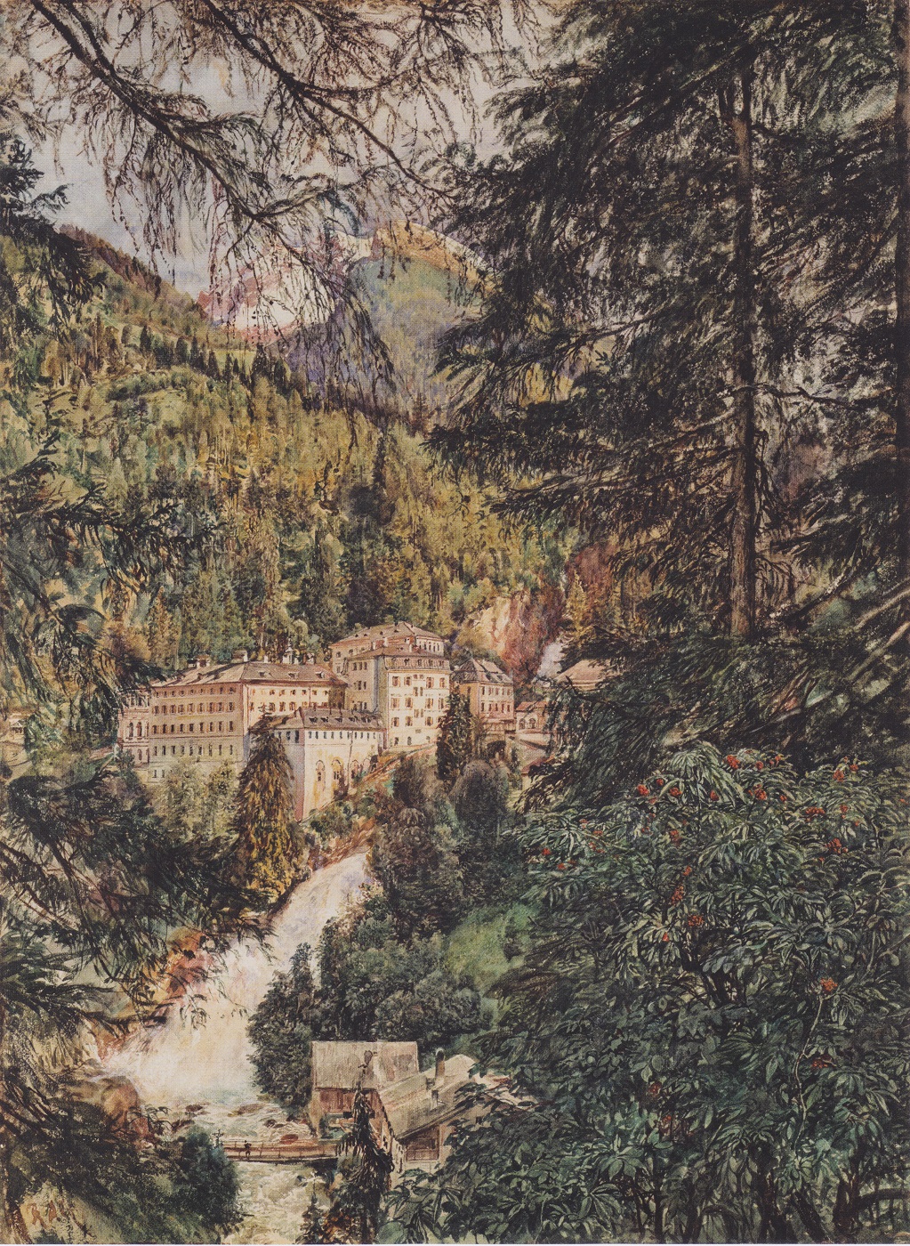 Ölgemälde von Bad Gastein