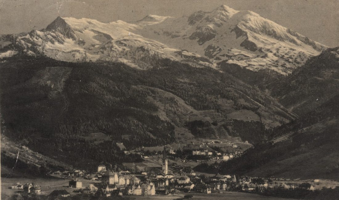 historischer Blick von Bad Hofgastein nach Bad Gastein