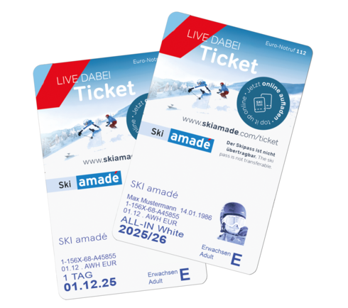 Ski amadé Tickets an der Kassa der Dorfgasteiner Bergbahnen oder Online im Ticketshop erwerben