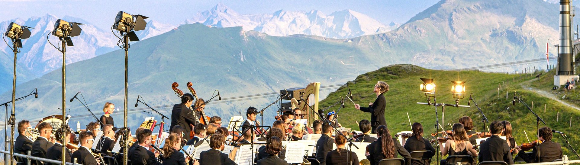 Salzburger Philharmonie beim Konzert auf der Schlossalm