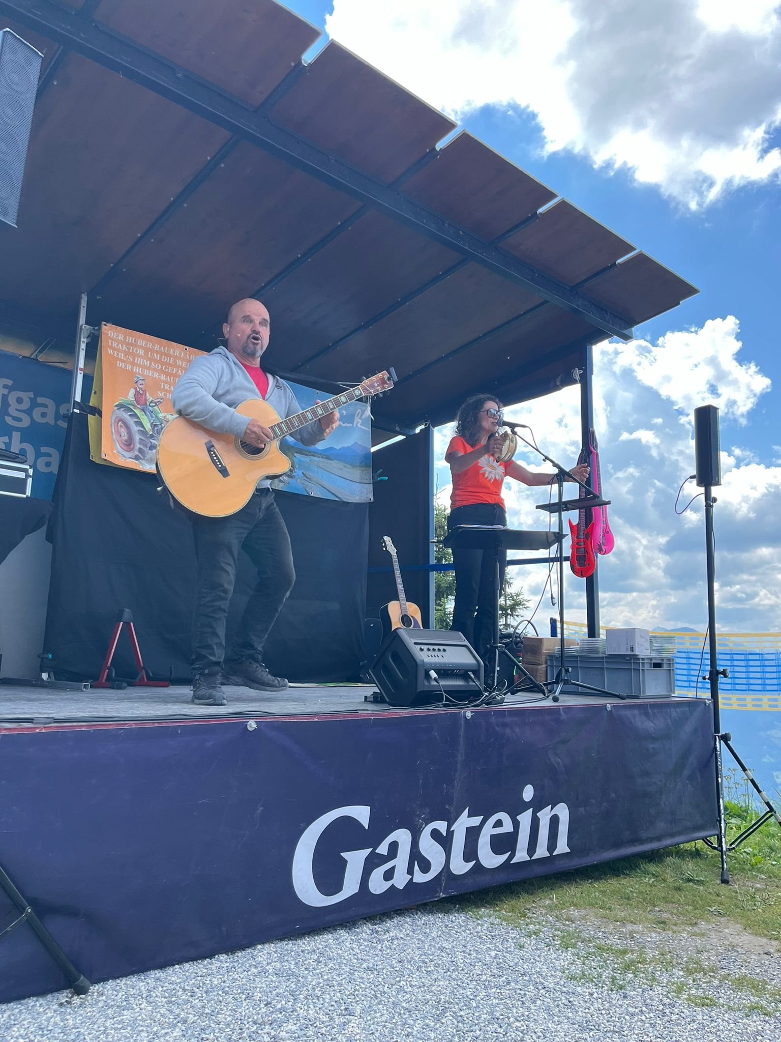 Bluatschink auf der Bühne