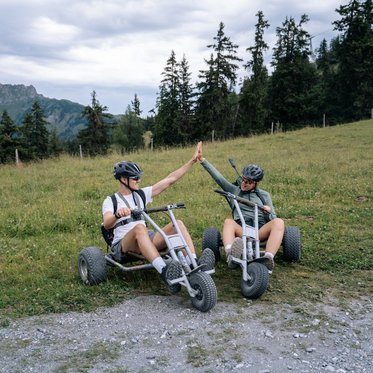 Mountaincart Spaß in der Gruppe
