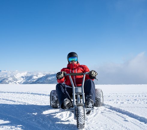Experience the slopes with the winter mountain carts before the ski slopes open