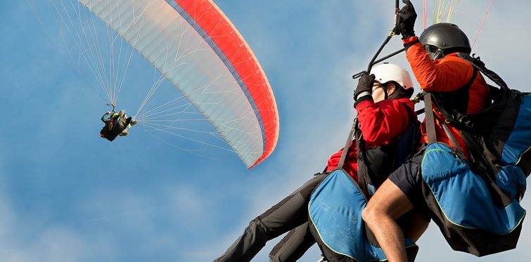 Paragleit, Tandemflug über Gastein