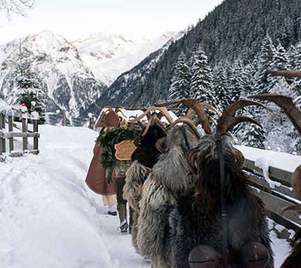 Der Krampus-Pass am Weg nach Dorfgastein