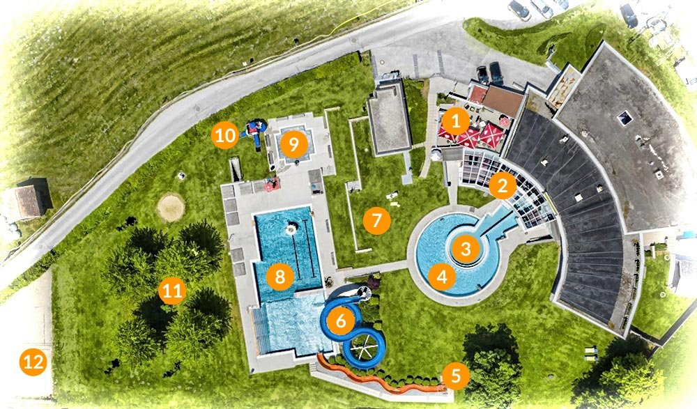 Vogelperspektive Solarbad