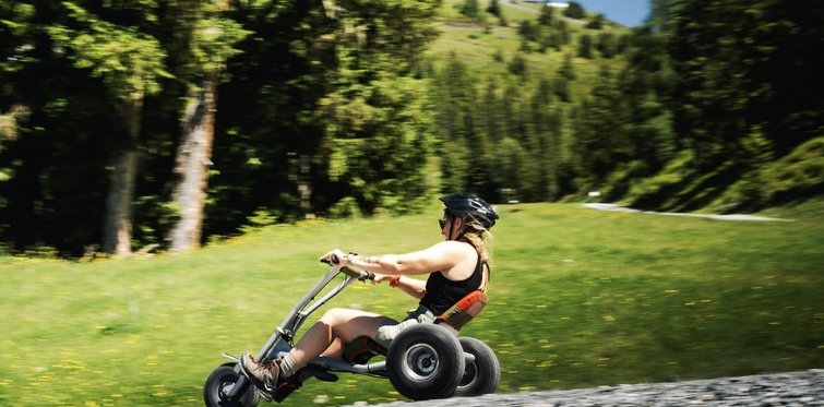 rasante Abfahrt beim Mountaincart am Fulseck