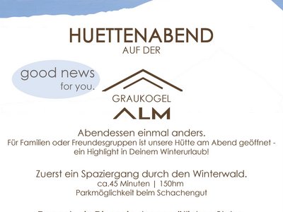 Hüttenabend Graukogelalm