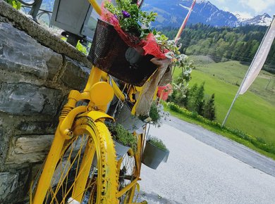 Sommerdeko Aussenbereich  Gasthof Klammstein Dorfgastein