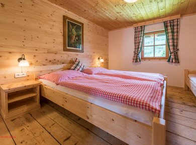 Gigerach Hütte Gastein Almliesl Schlafzimmer