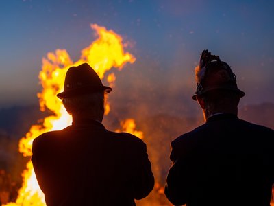 Berge in Flammen