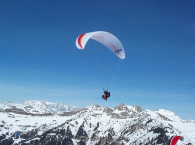 Winter Paragliding