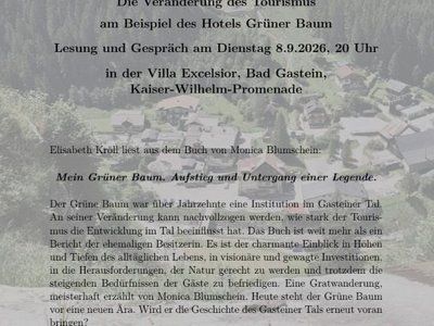Lesung aus dem Buch v. Monica Blumschein