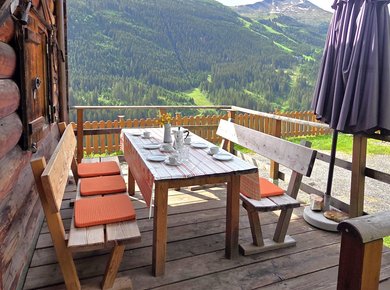 Kematenhütte Bad Hofgastein Terrasse