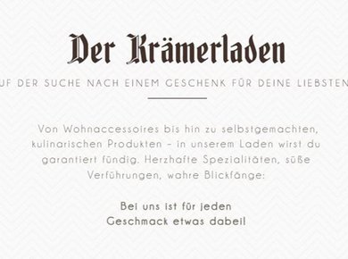 Dorfkrämerei - Der Krämerladen