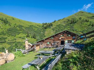 Präau Hochalm Familie Rieser Hütte aussen