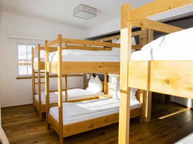 Hofgasteinerhaus_Stockbetten im Lager