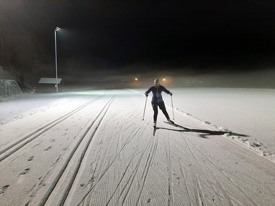 Flutlichtlanglauf Sportplatzloipe Unterberg