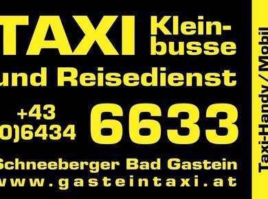 Taxi 6633 visitenkarte